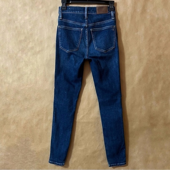 Madewell 10" High-Rise Skinny Jeans Cordell Wash Heatrich Denim Edition Size 24 - Picture 7 of 14